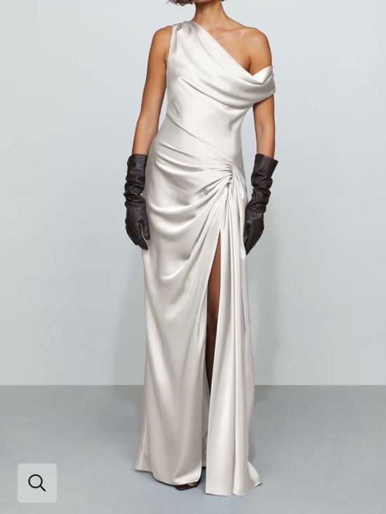 Et Ochs Dresses & Skirts - ET OCHS Camilla off shoulder Ivory Satin Evening Gown NWT